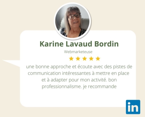 Karine Lavaud Bordin webmarketeuse